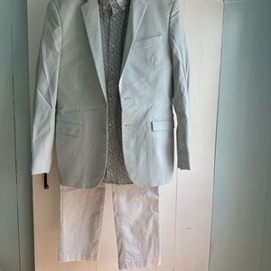 Express pale blue Sport Coat Tailored Fit Blazer